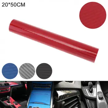 4 Culori 20x50cm PVC 6D Fibra de Carbon de Înaltă Luminoase de Automobile Reambalare Sticker potrivit pentru Masina/Motocicleta/Produse Electronice/Home