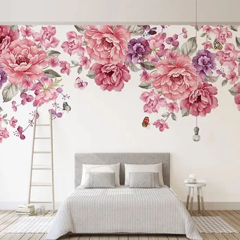 Personalizat Murală Tapet 3D Stereo Flori de Trandafir Pictură în Ulei TV Camera de zi Canapea Dormitor Decor Acasă Papel De Parede 3D gazete de Perete