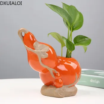 Creative ridiche verde hidroponice vaza ustensile de flori vaze plante de apă ghivece de flori recipient desktop ornamente decor