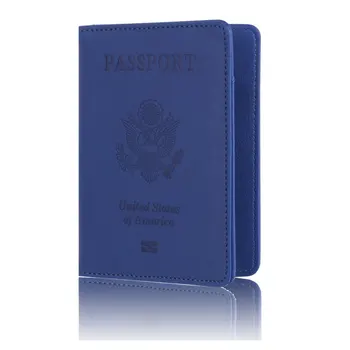 Moda RFID Protecție Deținător de Pașaport Femei Barbati din Piele Pașaport Oameni Pașaport de Călătorie Portofel Card de Credit, ID-ul Titularii