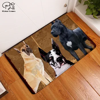 amuzant pug câine animal de covor Pătrat Anti-Derapare Zona de Etaj 3D Mat Covor Non-alunecare Mat Sala de Mese, Living Moale Covor Dormitor 02