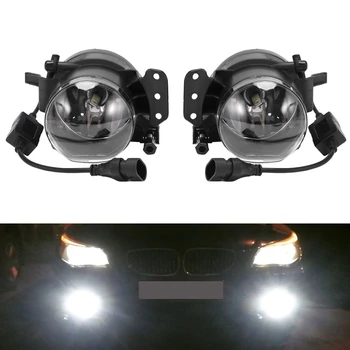 1Pair Masina Bara Fata cu LED proiectoare Ceata Asamblare Lampa Foglight de Înlocuire Pentru BMW E60 E90 E63 E46 323I 325I 525I