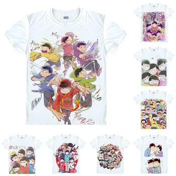 Coolprint Anime Tricou Domnul Osomatsu Matsuno T-Shirt Multi-stil Maneca Scurta Matsuno Osomatsu Osomatsu-kun Cosplay Motivs Tricouri