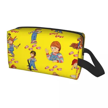 Desene animate drăguț Buni Chucky Papusa Travel borsetă pentru Femei este o Joacă de Copil Machiaj Cosmetice Organizator Frumusete de Stocare Dopp Kit