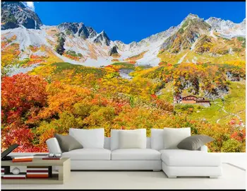 Foto personalizate 3d wallpaper Hd munte și toamna galben peisaj acasă decor camera de zi picturi murale 3d tapet pentru pereți 3 d