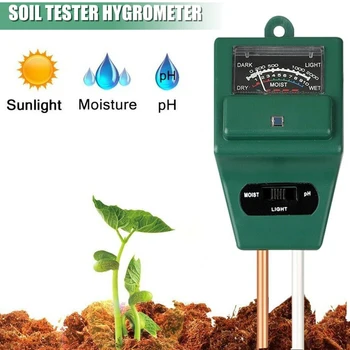 Noua Grădină PH-ul Solului Tester de Umiditate, lumina Soarelui Lumina Test Metru Profesional de Apă din Sol Aciditate Umiditate Tester Senzor