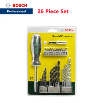 Burghiu Bosch 26 Burghiu Set +Instrument de Mână Mix (27 bucata set) Rotund Coadă Burghiu Mix Set De Burghiu Electric