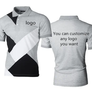 2022 Vara pentru Barbati cu maneci scurte Pot Personalizate LOGO-ul de Imprimare Despicare tendință de Bumbac de Înaltă Calitate Mens POLO shirt