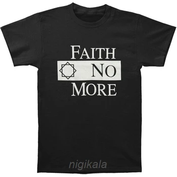 Faith No More Bărbați Clasic Logo-ul Negru Slim Fit Tricou Mediu Negru T Shirt de Vanzare Ieftine din Bumbac 100% de Moda cu Maneci Scurte