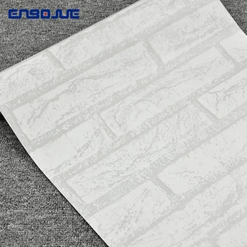 0.45x3M Caramida Alb Murală Hârtie Auto-Adeziv Colegiu Dormitor Tapet de Perete Decor Dormitor Cald din PVC rezistent la apa Autocolante