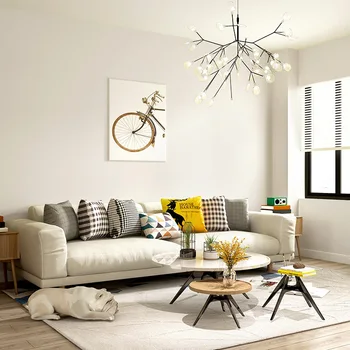 Culoare Solidă Simplu Stil Nordic Dormitor, Tapet Living, Tapet Acasă În Stil European Modern, Simplu