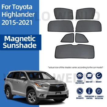 Pentru Toyota Highlander 2015-2021 Auto Parasolar Scut De Sticla Ochiurilor De Plasă De Parbriz Parasolar Magnetic Umbra Bloc Perdea De Lumină Parasolar