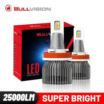 9005 Led Bec Far faza lungă H7 H8 H9 H11, H4 Led Pentru Auto HB3 HB4 9006 Auto Lampi Tuning Csp 5000K Fiolă Bullvision