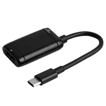 USB-C Tip C compatibil HDMI Adaptor USB 3.1 Cablu MHL Telefon Tableta Negru Video Cablu de Extensie
