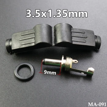 1BUC 3.5x1.35 mm DC Plug 3.5*1.35 mm L-în formă de sex Masculin 90 Unghi Drept Singur Cap Jack Adaptor Cablu Conector