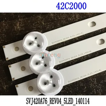 10piece/lot led backlight Pentru Changhong 42C2000 bar de lumina SVJ420A76_REV04_5LED_140114 1buc=5led 47cm