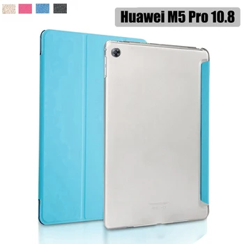 Folio case pentru Huawei MediaPad M5 10.8 Cazuri Comprimat Stand Piele PU Capac de Protecție Pentru MediaPad M5 Pro 10 10.8 CMR-AL19/W19
