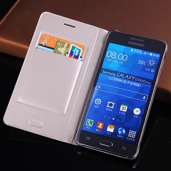 Portofel Slim din Piele de Caz Flip Capacul din Spate Suportul Cartelei Toc Telefon Masca Pentru Samsung Galaxy Grand Prim G530 G530F G530H G5308W