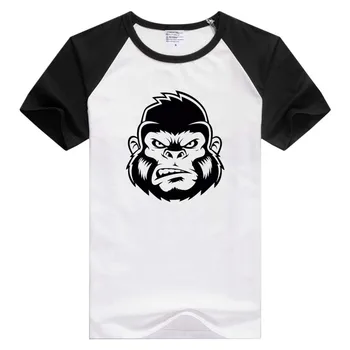 Gorila Cap de Maimuta, maneci scurte casual barbati tricou Confortabil Tricou Cool de Imprimare de Moda de Top Teuri Noutate tee amuzant GA073