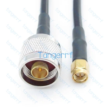 N Plug de sex Masculin să-SMA Male Plug RG58 RF Pigtail Coaxial Cablu Pigtail Antena Extensia 50ohm RF Coaxial Tangerrf