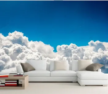 Personalizate 3D, picturi murale,cer albastru nor alb 3d tapet de fundal,hotel, restaurant, camera de zi canapea TV de perete dormitor papel de parede