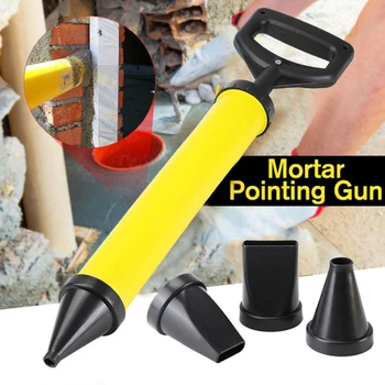 Din Oțel Inoxidabil, Plastic Pistol Silicon Ciment Var Pompa De Mortar De Chituire Pulverizator Aplicator Mortar De Umplere Instrumente Cu 4 Duze