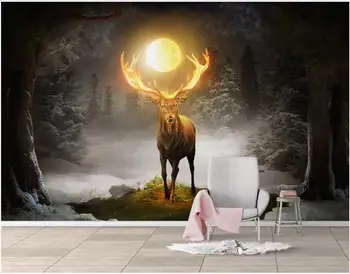 Foto personalizat tapet 3d Europene fantasy forest elan mingea living home decor 3d picturi murale tapet pentru pereți 3 d
