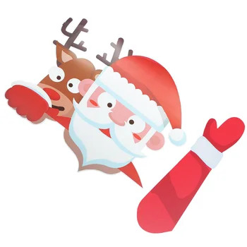 Masina De Crăciun Ștergătoarelor Autocolant Decal Decalcomanii Se Agață Spate Santa Holidaystickers Om De Zăpadă Parbriz Bara De Vinil Decor