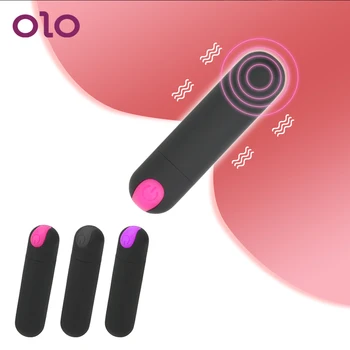 OLO 10 Viteza Mini Glont Vibrator Puternic cu Degetul Design G-spot Masaj Vibrații Puternice USB Reîncărcabilă Jucarii Sexuale pentru Femei