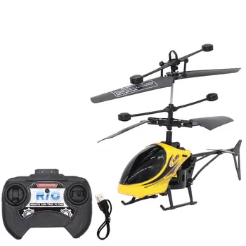 HINST NOUL mini drona dron Quadcopter RC 2 CANALE de Zbor Mini RC Infraed Inducție Elicopter Lumină Intermitentă Jucării 2019