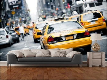 Personalizat imagine de fundal fotografie, New York Taxi,tapet 3D pentru camera de zi pictura pe perete tapet de perete, tapet rezistent la apa