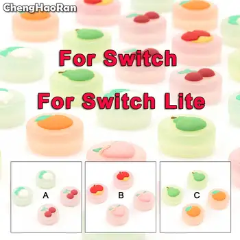 ChengHaoRan Animal Crossing Fructe de Cireșe Pere Degetul mare Stick Prindere Capac Joystick Acoperire Pentru Nintend Comutator Lite NS Bucurie-con Controller