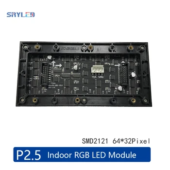 Interior Plin De Culoare P2.5 Modul de Afișaj LED 160x80mm Panou 64x32 Pixeli SMD2121 1/16 Scanare cu led-uri Semn Panoul de Ecran rgb led-uri de matrice