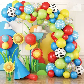 JOLLYBOOM Baloane Colorate Ghirlanda Arc Kit de Ziua copilului Ziua de nastere de Copii de Grădiniță Înapoi La Școală de Partid Decor Consumabile