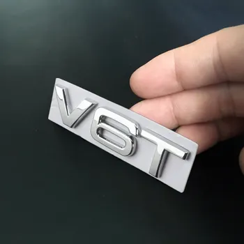 1 Buc V6T V8T Logo-ul de Metal Emblema, Insigna Decalcomanii Autocolante Auto Pentru Audi S3 S4 S5 S6 S7 S8 A4L A5 A6L A3 A4 A7 Q3 Q5 Q7 B6