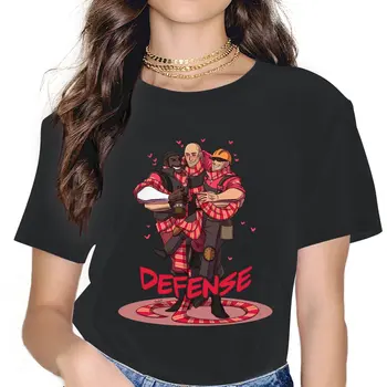 Apărare Clase Femei T Shirt Team Fortress 2 Joc Shooter Vintage Tricou Maneca Scurta O Gât T-Shirt Bumbac Idee De Cadou