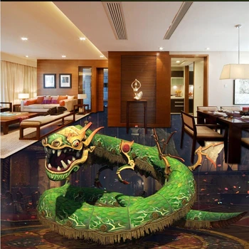 Personalizate Dragon Chinezesc camera de zi dormitor podea 3D tridimensional autocolante impermeabil anti-alunecare auto-adeziv pastă