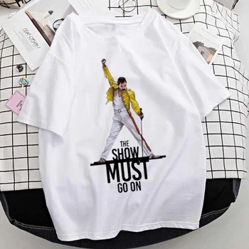 Freddie Mercury Regina Trupa T-shirt Femei Fashion Girl Short Sleeve Graphic T Shirt Topuri de Vara O de Gât Haine de sex Feminin Tees