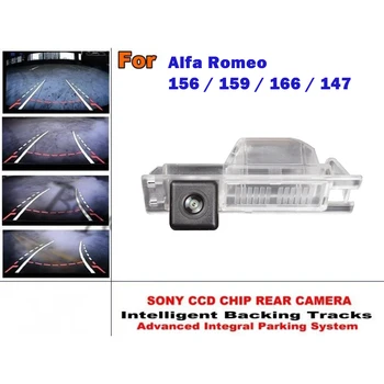 Pentru Alfa Romeo 156 / 159 / 166 / 147 Smart Piese Chip / HD CCD Inteligenta Dinamice de Parcare Spate Vedere aparat de Fotografiat