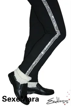 SexeMara Rare MJ Michael Jackson Clasic Colectia de pantofi de Dans Moonwalk Acoperi Handmade, Sosete Albe Petrecerea Sfinților Cadou