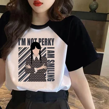 Urăsc Tot miercuri Addams top femei harajuku Tee de sex feminin de îmbrăcăminte Japoneză