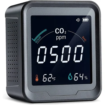 Detector de CO2,3 În 1 de Dioxid de Carbon Detector de Calitate a Aerului Monitor de Temperatură și Umiditate a Aerului Analizor Pentru Interior Biroul de Acasă