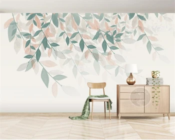 Personalizate de plante proaspete acuarelă frunze Nordic tapet mural camera de zi dormitor TV de perete de fundal tapet 3d autocolante de perete