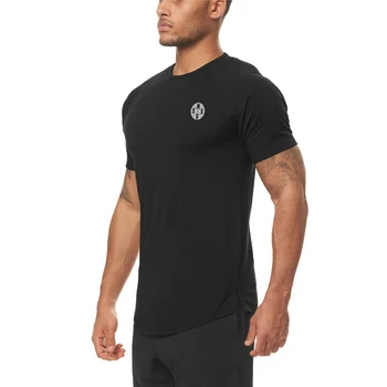 Bărbați Uscare Rapidă Maneci Scurte de Funcționare respirabil Liber Sport T-shirt de Vară Subțire de Formare de Fitness Topuri