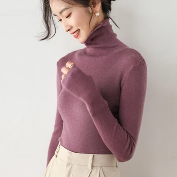 Pulover femei 2022 toamna și iarna noi cașmir pulover de culoare solidă mâneci lungi