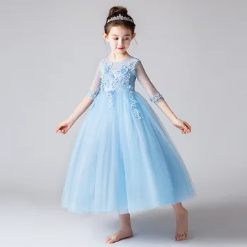 Fete rochie lunga rochie de printesa de noi pentru copii rochie de mireasa rochie de vara 2019