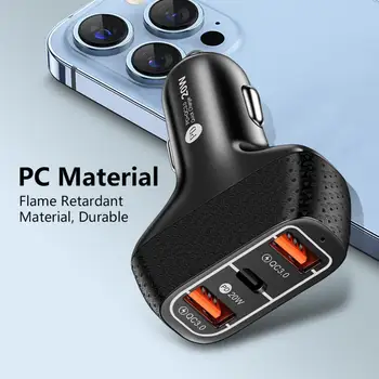 Incarcator auto Cu 3 Porturi Auto Incarcator USB Fără Încălzire Adaptor Auto Priza Rapida Masina Încărcător de Telefon Widly Compatibil
