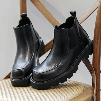 Pantofi de toamnă pentru Bărbați Stil Britanic Apartamente Slip On Casual Martens Cizme Rezistente la Uzură Unic de sex Masculin Adidasi Casual, de Stradă Zapatillas