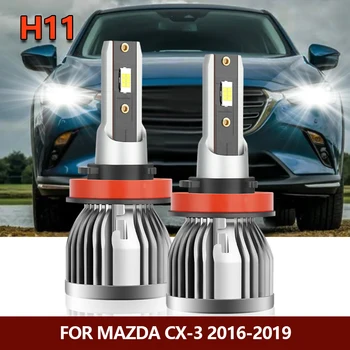 LED Becurile Farurilor de fază scurtă H11, H8 H9 Fata Masina Turbo Auto Lampi Alb Pentru Mazda CX-3 2016 2017 2018 2019