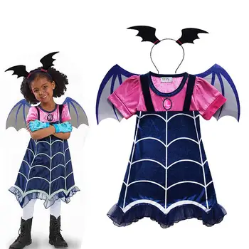 Vampirina Costume Pentru Copii Rochii Fete Anime Costum De Halloween Cosplay Petrecere De Carnaval Pentru Copii De Vampir Rochie Fancy Fata